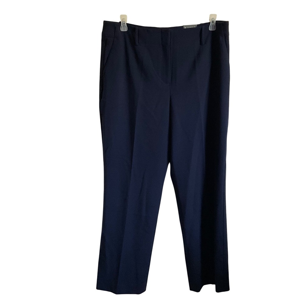 Talbots Navy Blue Southampton Full Length Straight Leg Dress Pants - 16 - NEW
